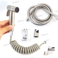 Stainless Steel Spring Hose Ass Clean Anal Hand Faucet Shower Head Hand Toilet Bidet Sprayer Gun Set  SG6L1