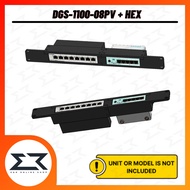 DGS-1100-08P + HEX Rack Mount Ears | 3D Printed