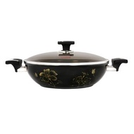 THE LOEL 雙耳鑽石不沾深炒鍋 30cm (附玻璃蓋)