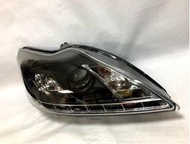 全新福特 FOCUS MK2.5 09-12年 LED DRL 黑框魚眼大燈 一台分