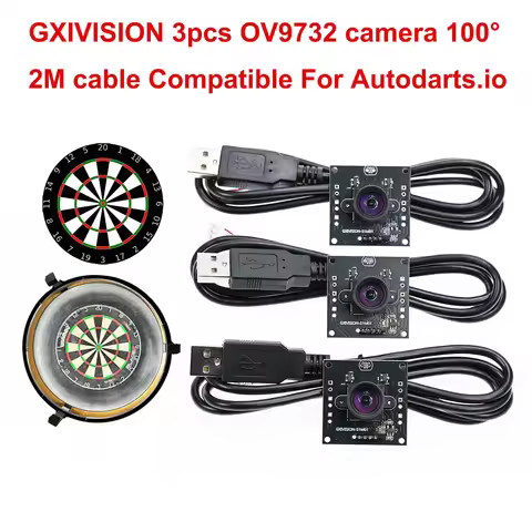 GXIVISION OV9732 30FPS 2M Cable 100 Degree USB Camera Module,3pcs OV2735/IMX179/OV2710 Compatible Fo