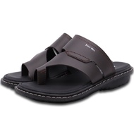 Slippers Selipar Lelaki Sandal Men Woman Flip Flops Black Sandals POLO HILL Men One Sided Toe Ring S