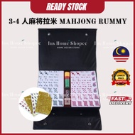 ((Inshome) Crystal/White Jade Series 4 People 168 Cards Mahjong Lami 3 People 88 Cards Mahjong Rummy