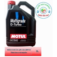 Motul Multigrade D-Turbo engine oil 15w40 and 20w50 5 liters