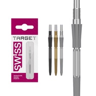 Target Darts Swiss Point ELYSIAN ARCHETYPE 43, 3 Pack Set of Tips 30MM/35MM/42MM – Gold/Silver/Black