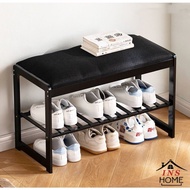 Shoe Changing Stool Bamboo Shoe Stool Door Bench Sitting Shoe Rack Bench Sitting Household Shoe Rack