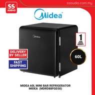 【 DELIVERY BY SELLER 】Midea 50L Mini Bar Fridge Refrigerator MDRD86FGG / 60L MDRD88FGD30 BLACK