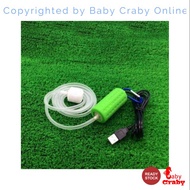 Tangki Oksigen Mini Akuarium / USB Powered Portable Mini Aquarium Fish Tank Oxygen Air Pump Filter A