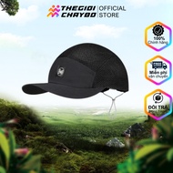 Buff 5 Panel Air Cap Saret Black Sports Cap - Breathable, Lightweight, Sunscreen Mesh Hat