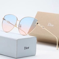 แว่นกันแดดมียี่ห้อ Dior สำหรับผู้ชายและผู้หญิงแว่นกันแดดโพลาไรซ์ดั้งเดิม (พร้อมกล่องแว่นตาและกล่อง)