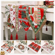 Christmas Table Runner 180CM Long Table Cloth Placemat Xmas Table Mat Christmas Decor Table Decor