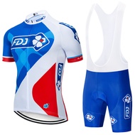 Breathable Road Off-Road Vehicle FDJ Tour de France Bicycle Jersey Short-Sleeved Cross-Border Speed-