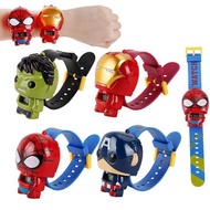 |TOPFAST| Jam Tangan Anak Karakter Kartun Kepala Robot Superhero