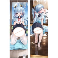 Japanese Anime Genshin Impact Kamisato Ayaka Sexy Dakimakura Hing Body Pillow Case