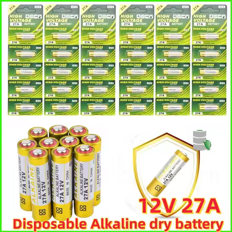 NEW2-60PCS 12V 27A Dry Alkaline Battery A27 Batteries 27AE 27MN A2 L828 K27A for Remote Control Game