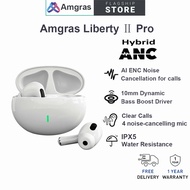 Amgras Liberty Ⅱ Pro TWS Wireless Headphone Bluetooth Earphone 5.2 True Wireless Earbuds .6 Mics,Hi-