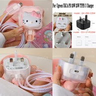 for UGREEN 20W 30W model CD127 CD137 PD Fast UKCA 25W QH-Z08 square 3-pin Non-foldable plug charger 