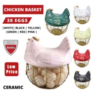 Ceramic Chicken Basket (30 Eggs)
