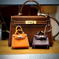 Mini Kelly bag丨手工法國羊皮製丨包包配飾丨支持客製化訂製