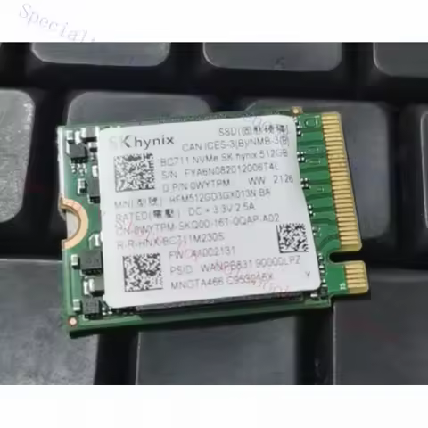 R+ FOR SK hynix BC 711 512GB SSD NVMe PCIe3.0x4 M.2 2230 Solid State Drive