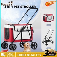 Salome Pet Stroller 3-in-1 Detachable Cart Portable Foldable Dog Cart Cat Out Cart Stroller Small Do