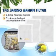 FILTER MEDIA BAG ZIPPER NET BAG FILTER NET BAG Nilon WITH ZIPPER AQUARIUM POND