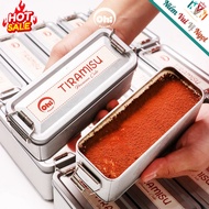 Tiramisu Tin Box, Pineapple Cake Box, Cookie Box, Cold Cake Box, 450ml Food Container with Lock Supe