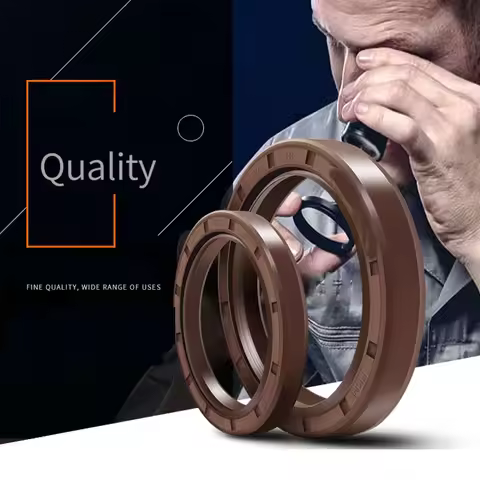 High-Performance Skeleton FKM Oil Seal Heat Chemical Wear Resistant TC Double Lip Sealing Gasket ID