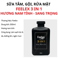 Sữa tắm gội nam giới Feelex 3 in 1 hương nam tính quyến rũ đẳng cấp phái mạnh