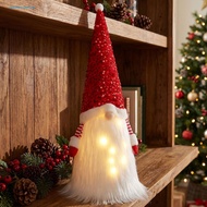 Sequin Hat Gnome and White Striped Arms Gnome Festive Christmas Gnome Decoration with Sequins – Soft