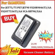 VCA-SBT90 3000/4000/5000mAh Vacuum Cleaner Battery for SAMSUNG JET75/75 PET JET90 VS20R9046T3/AA VS2