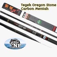 Joran Pancing Tegek Oregon Stone 720cm Carbon Tegek Mentah