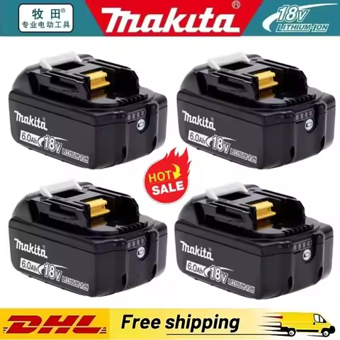 100% Genuine 18V Makita 5Ah 6Ah 9Ah Makita Battery BL1840 BL1830B BL1850B BL1850 BL1860 BL1815 Repla