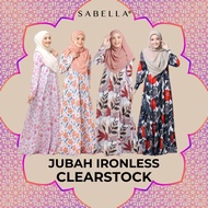 CLEARSTOCK JUBAH SABELLA IRONLESS PLAIN PRINTED