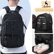 24-hour shippingMY available 50-80L travel bagpack expandable waterproof hiking Backpack with shoe c