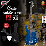 กีต้าร์เบสเบสไฟฟ้า Gusta รุ่น GIB4-01 4 สาย  ประกันศูนย์ไทย ฟรี ปิ๊ก2อัน/ประแจ/คู่มือ/กระเป๋าเบส