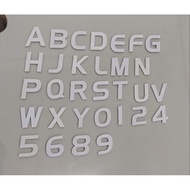 * CLEARANCE * CRYSTAL M8 NUMBER * LETTERS ONLY *