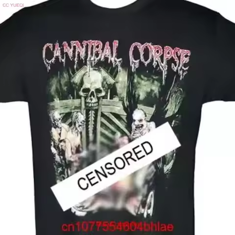 CANNIBAL CORPSE THE WRETCHED SPAWN NEW Band Merch Black T shirt vintage Washed graphic Versatile Uni