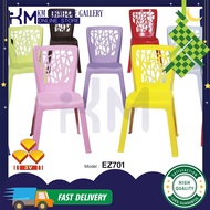 KM Furniture 3V High Quality Stackable Dining Plastic Chair EZ701/ Kerusi Plastik Bangku