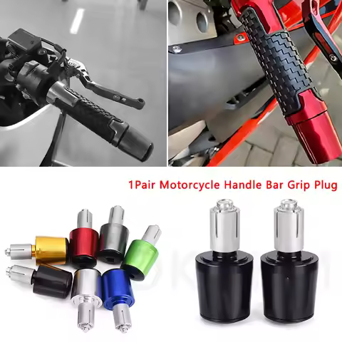 New Motorcycle CNC 7/8'' Universal Handle Bar End Weights Handlebar Grips Cap For Yamaha Honda CB650