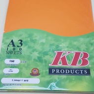 A3 160gsm 3sheet 6sheet Card 160 GSM Light or Dark Colour (100S)