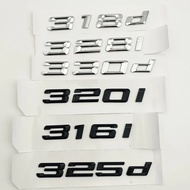 Chrome Letters For Car Stickers Logo BMW 316i 318i 320i 330i 335i 340i 316d 318d 320d 330d E46 E90 F