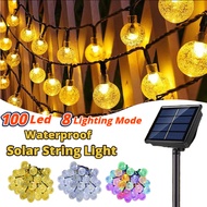 Solar Crystal Ball Waterproof Light Crystal Globe Light Courtyard Lamp Decor Outdoor Atmosphere Lamp