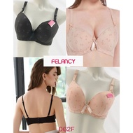 Women's Underwire Bra Size 36C 40C Thin Foam Cup 3/4 FELANCY Underwire Floral Pattern Underwear 062F