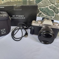 kamera fujifilm xt100 kit xc - with lensa kit
