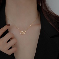 Flash Sale Pure 18k Saudi Gold Pawnable Legit Necklace Heart-shaped Luxury Fashion Jewelry Birthday Gifts