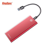 Kingspec ฮาร์ดไดรฟ SSD 240GB หน่วยความจำภายนอก SSD SSD แบบพกพา500GB ฮาร์ดไดรฟ SSD ไดรฟ์สำหรับโน๊ตบุ๊กเดสก์ท็อป Type-C USB 3.1 Ssd พกพา Hd ดี Fortunef