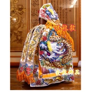 [Golden Dragon Buddha Tools] Grain Lin White Robe/Inner Embroidered Dragon/White Background Silver D
