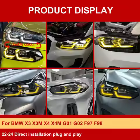 J ONE Vehicle Parts Dual Color DRL CSL Yellow White Switch Via High Beam Exchange Colour For BMW X3 