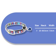 HamshMoc Cat Collar Breakaway Stretch Collar Memphis Design Adjustable Cat Collar Lightweight Safety